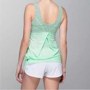 Lululemon Tame Me Tank Fresh Teal Running Top Size 4